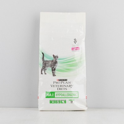 Корм сухой Proplan Veterinary Diets HA профилактика аллергии, для взрослых кошек, 1,3кг